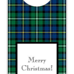 Wine Tags - Black Watch Plaid