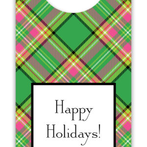 Wine Tags - Preppy Plaid