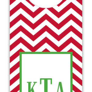 Wine Tags - Chevron Red